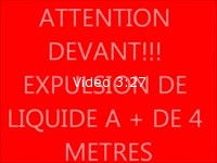 
	je vous met la vid&eacute;o de mon partenaire dans un exercice pas commun, il envoit des jets de OUF &agrave; plus de 4 m&egrave;tres, j&#39;ai due nettoyer la cam&eacute;ra, elle &eacute;tait tremp&eacute;e
