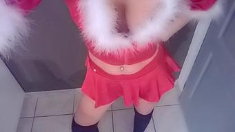 Santa Lady, jupe et top de Noël